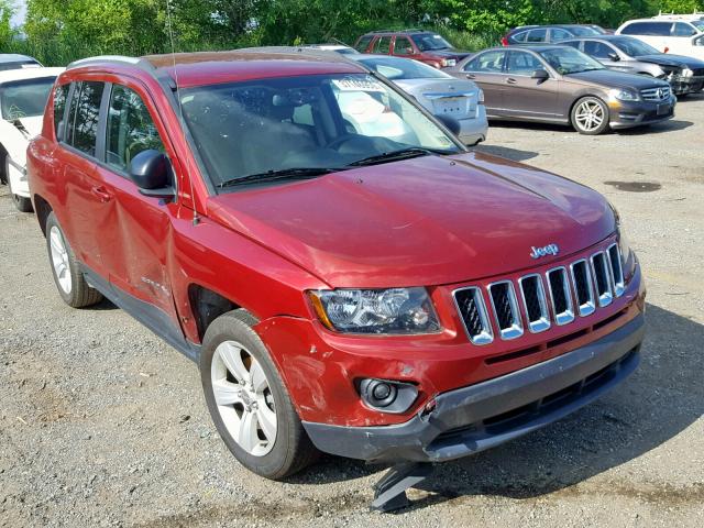 1C4NJCBA8HD123446 - 2017 JEEP COMPASS SP წითელი ფოტო 1