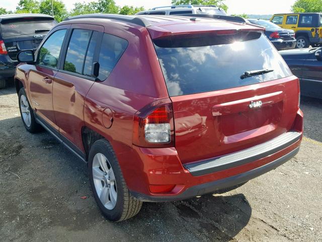 1C4NJCBA8HD123446 - 2017 JEEP COMPASS SP წითელი ფოტო 3