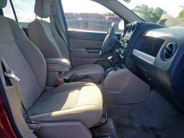 1C4NJCBA8HD123446 - 2017 JEEP COMPASS SP წითელი ფოტო 5