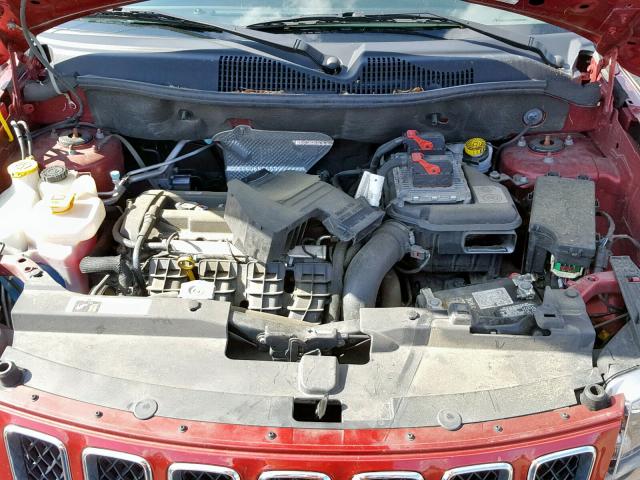 1C4NJCBA8HD123446 - 2017 JEEP COMPASS SP წითელი ფოტო 7