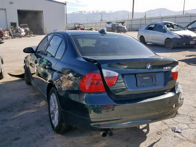 WBAVB17586NK32717 - 2006 BMW 325 I AUTO GREEN photo 3