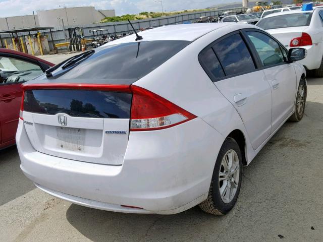 JHMZE2H75AS020609 - 2010 HONDA INSIGHT EX WHITE photo 4