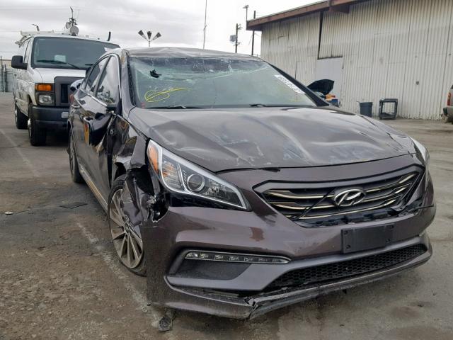 5NPE34AF9FH248881 - 2015 HYUNDAI SONATA SPO BROWN photo 1