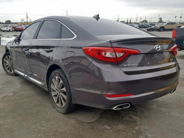 5NPE34AF9FH248881 - 2015 HYUNDAI SONATA SPO BROWN photo 3