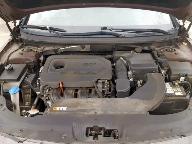 5NPE34AF9FH248881 - 2015 HYUNDAI SONATA SPO BROWN photo 7