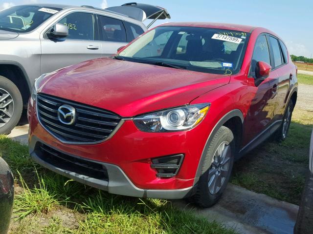 JM3KE2BY8G0772675 - 2016 MAZDA CX-5 SPORT RED photo 2