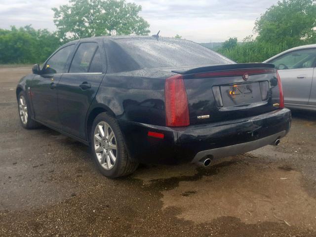 1G6DC67A750167525 - 2005 CADILLAC STS BLACK photo 3