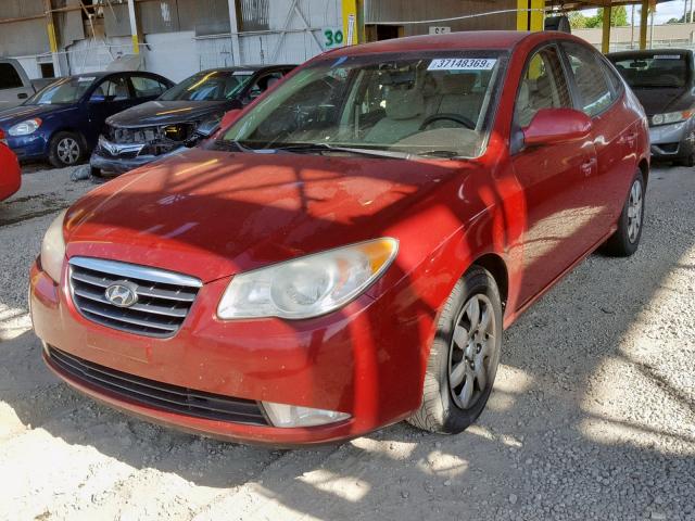 KMHDU46D67U257606 - 2007 HYUNDAI ELANTRA GL BURGUNDY photo 2