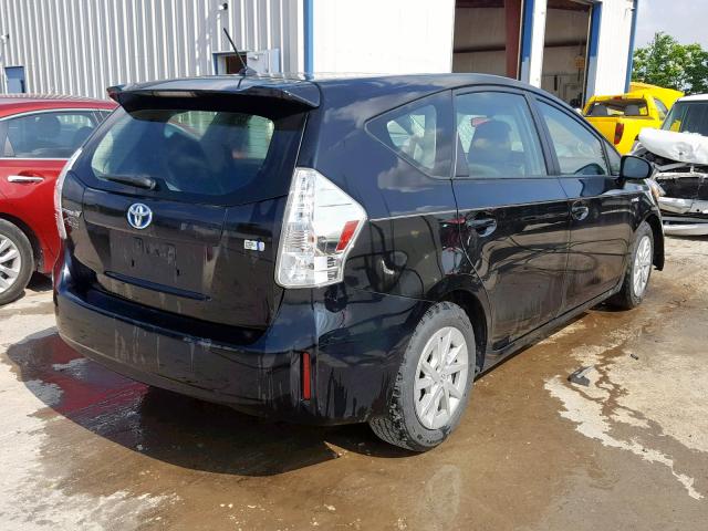 JTDZN3EUXC3025481 - 2012 TOYOTA PRIUS V BLACK photo 4