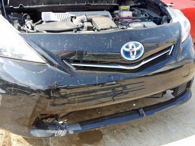 JTDZN3EUXC3025481 - 2012 TOYOTA PRIUS V BLACK photo 9