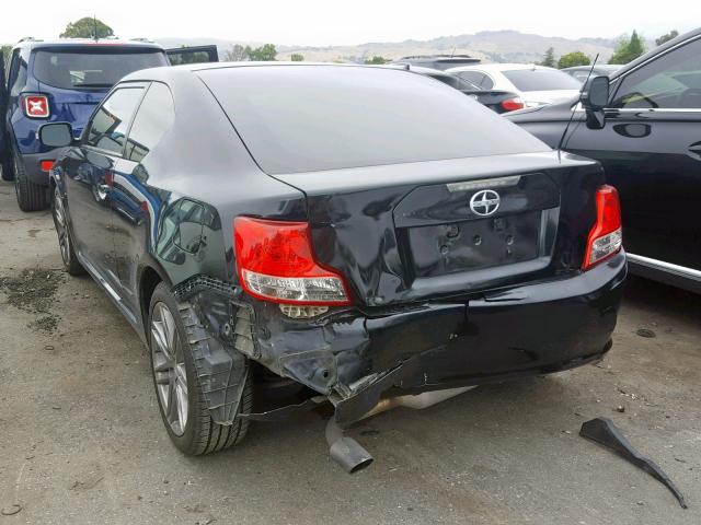 JTKJF5C78D3063370 - 2013 TOYOTA SCION TC BLACK photo 3