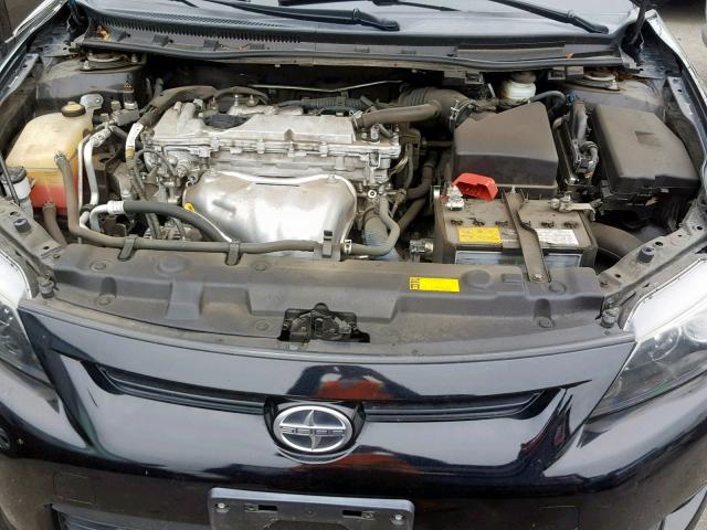 JTKJF5C78D3063370 - 2013 TOYOTA SCION TC BLACK photo 7