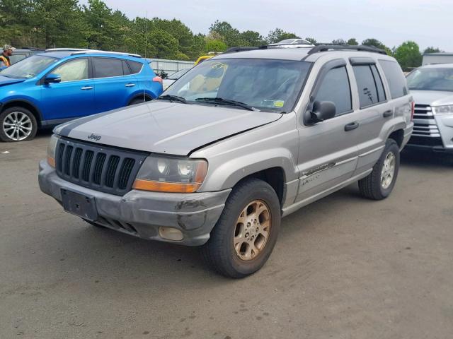 1J4GW48S6YC405195 - 2000 JEEP GRAND CHER GRAY photo 2