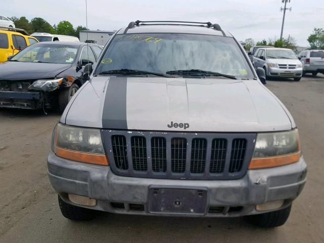 1J4GW48S6YC405195 - 2000 JEEP GRAND CHER GRAY photo 9