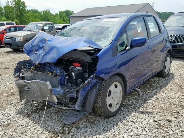 JHMGE8H32DC070700 - 2013 HONDA FIT BLUE photo 2