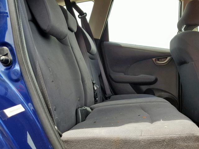 JHMGE8H32DC070700 - 2013 HONDA FIT BLUE photo 6