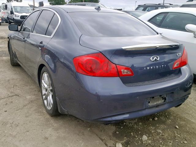 JN1CV6AP6BM503530 - 2011 INFINITI G37 BASE CHARCOAL photo 3