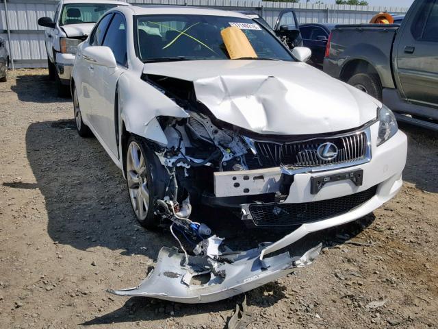 JTHBK262595106823 - 2009 LEXUS IS 250 WHITE photo 1