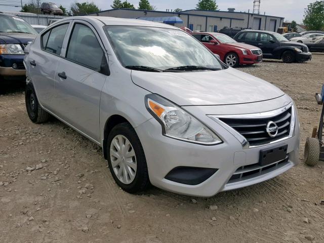 3N1CN7APXFL915777 - 2015 NISSAN VERSA S SILVER photo 1