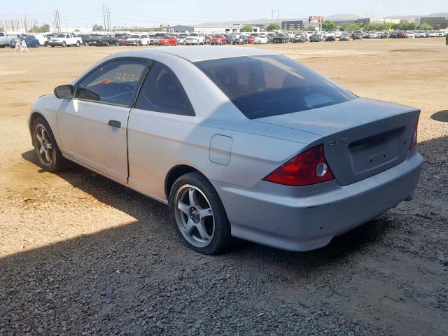 1HGEM21135L001194 - 2005 HONDA CIVIC DX V SILVER photo 3