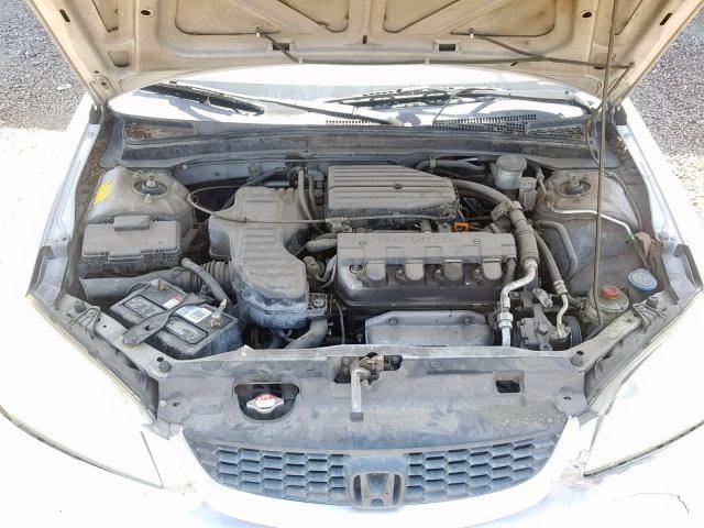 1HGEM21135L001194 - 2005 HONDA CIVIC DX V SILVER photo 7