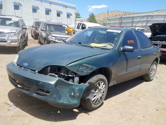 1G1JC524927145131 - 2002 CHEVROLET CAVALIER B GREEN photo 2