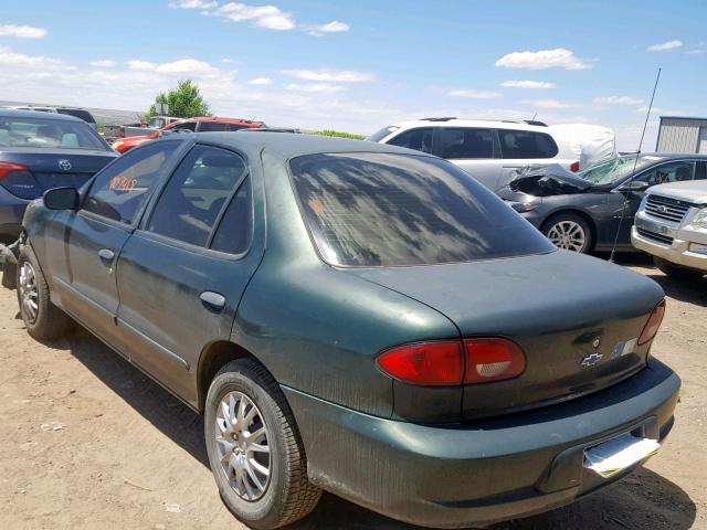 1G1JC524927145131 - 2002 CHEVROLET CAVALIER B GREEN photo 3