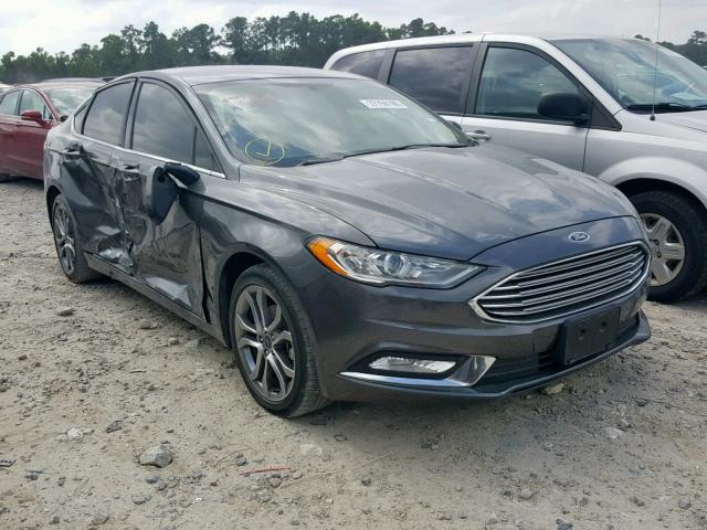 3FA6P0G77HR335105 - 2017 FORD FUSION S GRAY photo 1