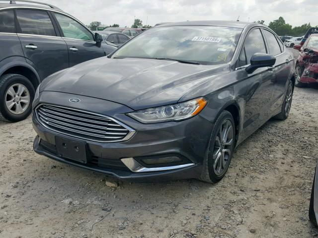 3FA6P0G77HR335105 - 2017 FORD FUSION S GRAY photo 2