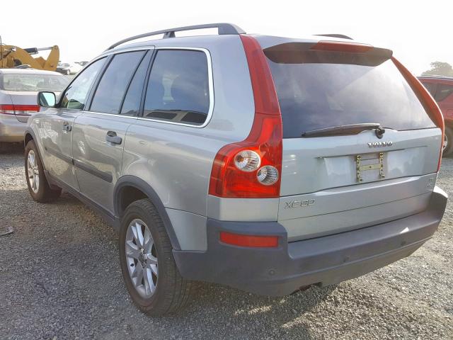 YV1CZ911751143070 - 2005 VOLVO XC90 T6 SILVER photo 3