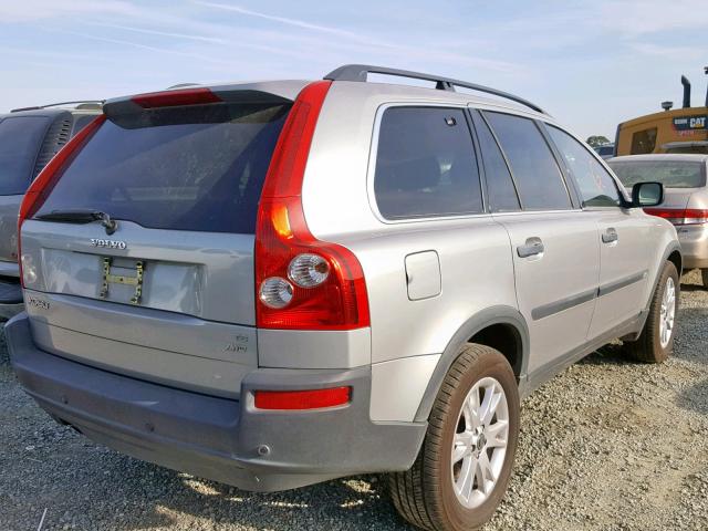 YV1CZ911751143070 - 2005 VOLVO XC90 T6 SILVER photo 4