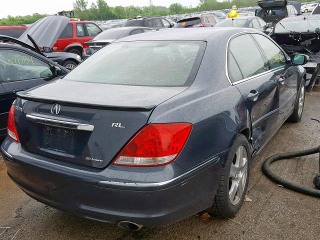 JH4KB16618C004202 - 2008 ACURA RL GRAY photo 4