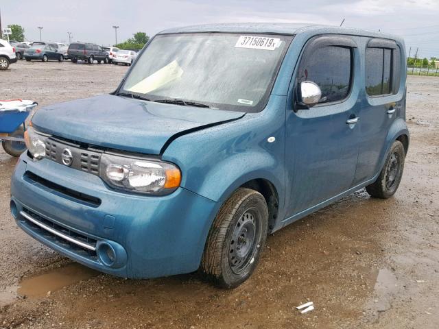 JN8AZ2KR2ET353402 - 2014 NISSAN CUBE S TEAL photo 2