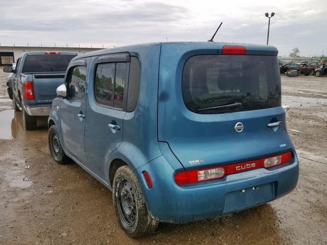 JN8AZ2KR2ET353402 - 2014 NISSAN CUBE S TEAL photo 3