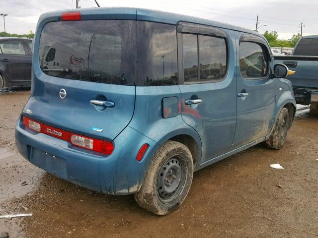 JN8AZ2KR2ET353402 - 2014 NISSAN CUBE S TEAL photo 4