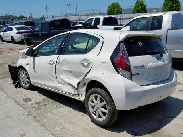 JTDKDTB36F1092675 - 2015 TOYOTA PRIUS C WHITE photo 3