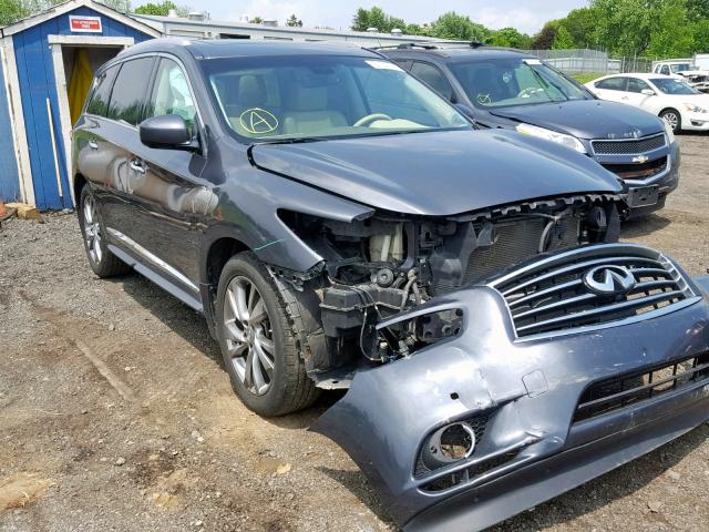 5N1AL0MMXDC304395 - 2013 INFINITI JX35 GRAY photo 1