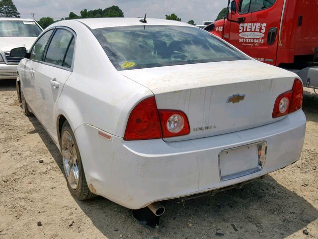 1G1ZC5EB8AF148541 - 2010 CHEVROLET MALIBU 1LT WHITE photo 3