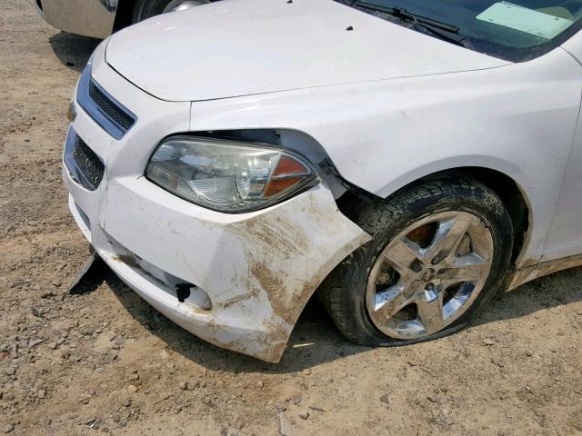 1G1ZC5EB8AF148541 - 2010 CHEVROLET MALIBU 1LT WHITE photo 9