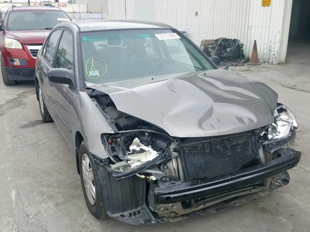 2HGES163X5H603582 - 2005 HONDA CIVIC DX V GRAY photo 1