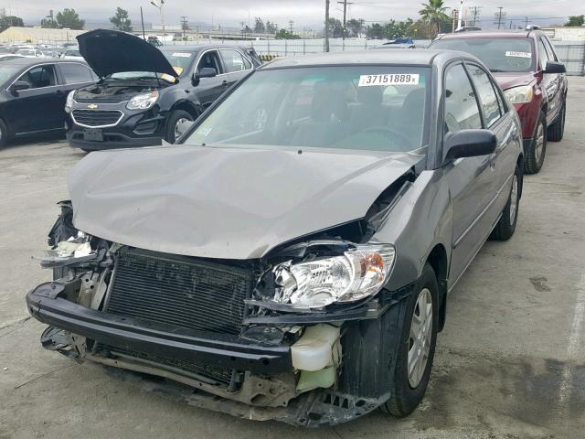 2HGES163X5H603582 - 2005 HONDA CIVIC DX V GRAY photo 2