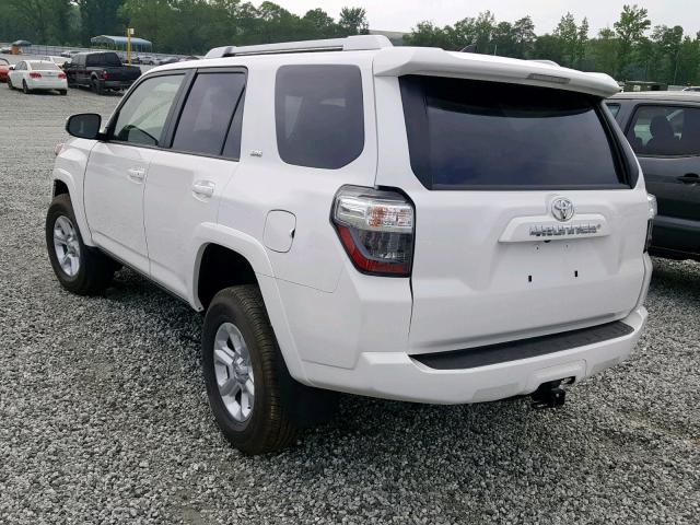 JTEBU5JR5J5533940 - 2018 TOYOTA 4RUNNER SR WHITE photo 3