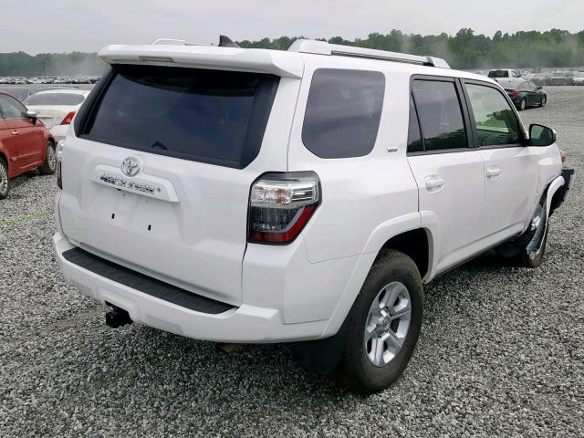 JTEBU5JR5J5533940 - 2018 TOYOTA 4RUNNER SR WHITE photo 4