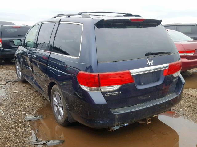 5FNRL38948B073257 - 2008 HONDA ODYSSEY TO BLUE photo 3