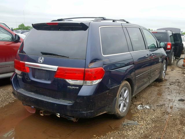 5FNRL38948B073257 - 2008 HONDA ODYSSEY TO BLUE photo 4