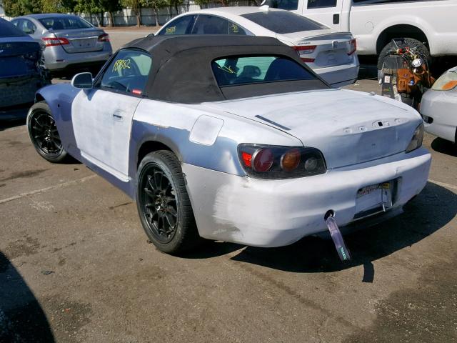 JHMAP21424T001327 - 2004 HONDA S2000 BLUE photo 3