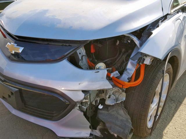 1G1FW6S04H4190486 - 2017 CHEVROLET BOLT EV LT SILVER photo 9