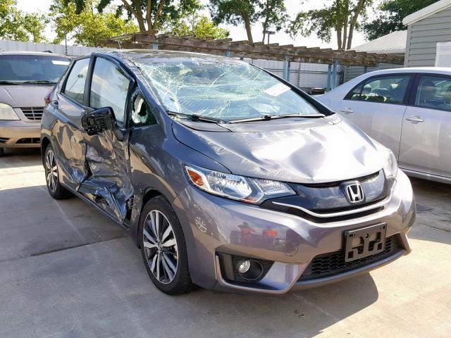 JHMGK5H78HS009650 - 2017 HONDA FIT EX GRAY photo 1