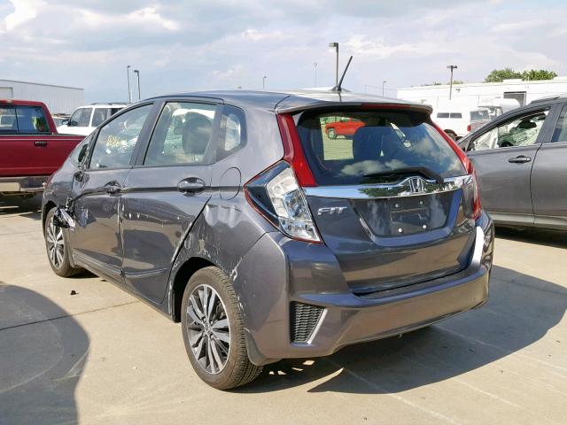 JHMGK5H78HS009650 - 2017 HONDA FIT EX GRAY photo 3