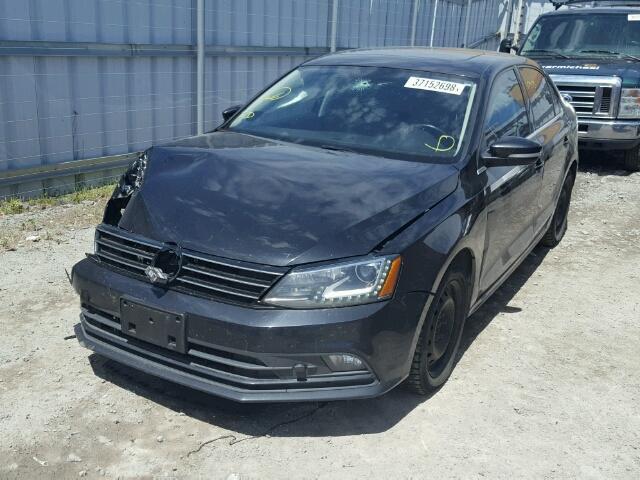 3VWLA7AJXFM228519 - 2015 VOLKSWAGEN JETTA TDI BLACK photo 2